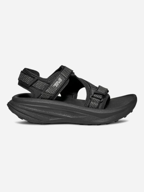 Teva Men's Aventrail R2T Trail Running Sandal in Black/Black