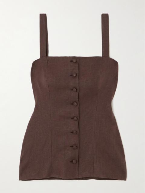 FAITHFULL Corbiere Linen Tank