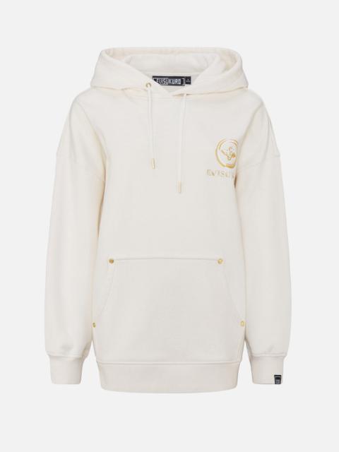 EVISU Kamon and Logo Embroidered Hoodie