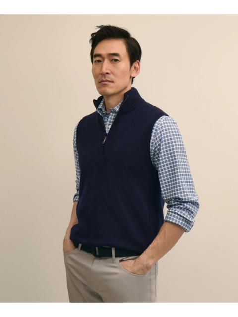 Brooks Brothers Performance Series Quarter-Zip Stretch Vest