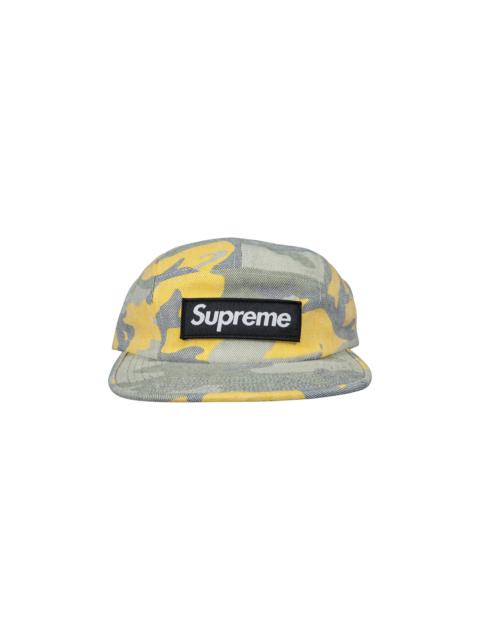 Supreme Washed Out Camo Camp Cap 'Yellow'