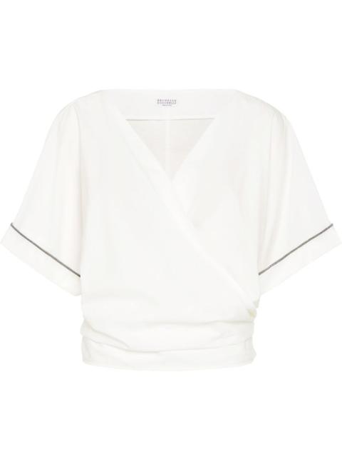 Brunello Cucinelli Monili-embellished blouse