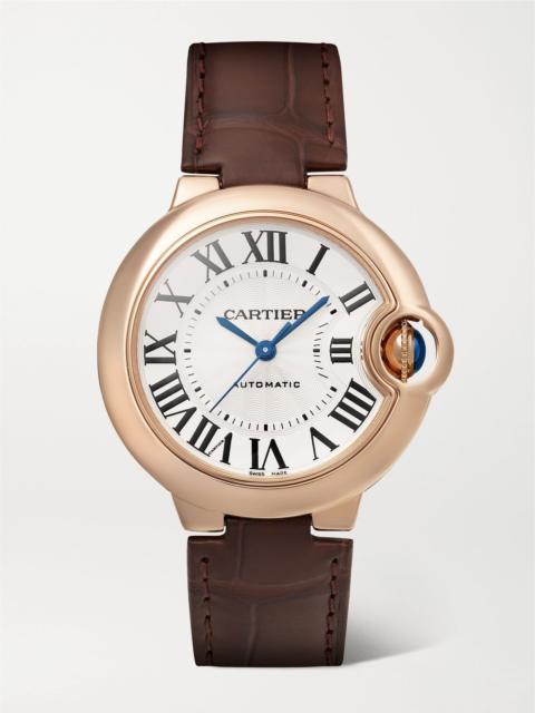 Cartier Ballon Bleu de Cartier automatic 18-karat rose gold watch Gold