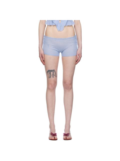 GUIZIO Blue Drawstring Shorts