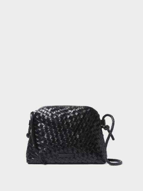 LOEFFLER RANDALL Mallory Black Woven Leather Crossbody