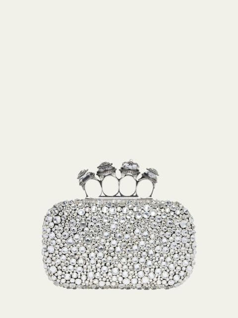 Alexander McQueen Skull Spider Four Ring Crystal Clutch Bag