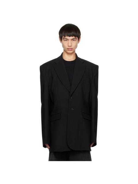 VETEMENTS Black Notched Blazer