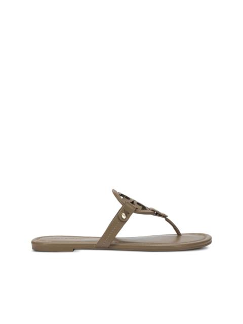 TORY BURCH Miller cut-out leather flat sandals