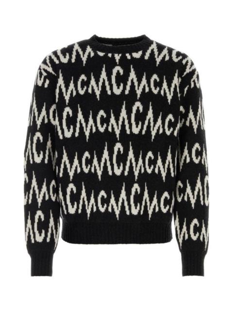 MCM Embroidered cashmere blend sweater
