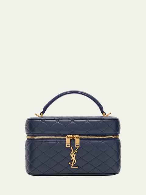SAINT LAURENT Gaby Vanity Quilted Leather Bag