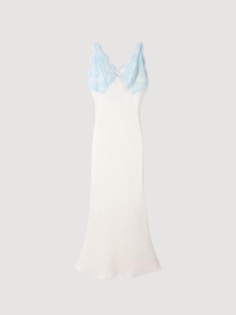 Sandro LINGERIE-STYLE MAXI DRESS