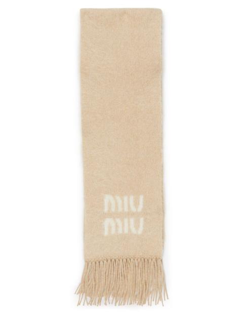 Miu Miu Wool and mohair scarf