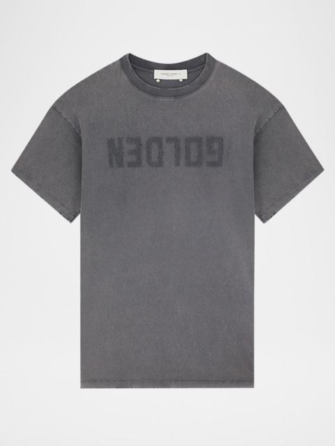 Golden Goose Distressed Logo T-Shirt Dress