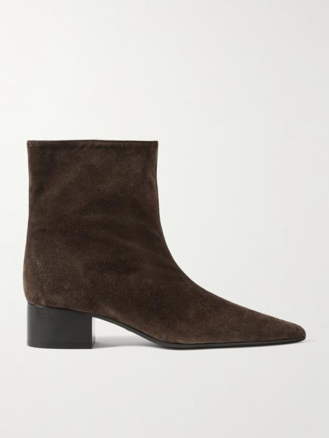 KHAITE Andee Suede Ankle Boots