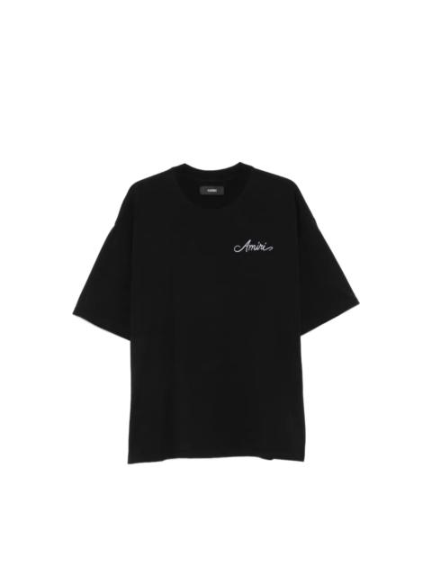 AMIRI LOGO-EMBROIDERED T-SHIRT