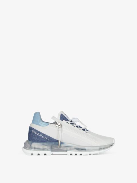 SPECTRE RUNNER SNEAKERS IN SYNTHETIC LEATHER AND DENIM