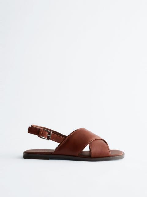 & Other Stories Crossover Leather Sandals