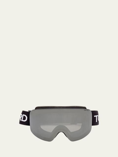 TOM FORD Men's Plastic Shield Ski Goggles