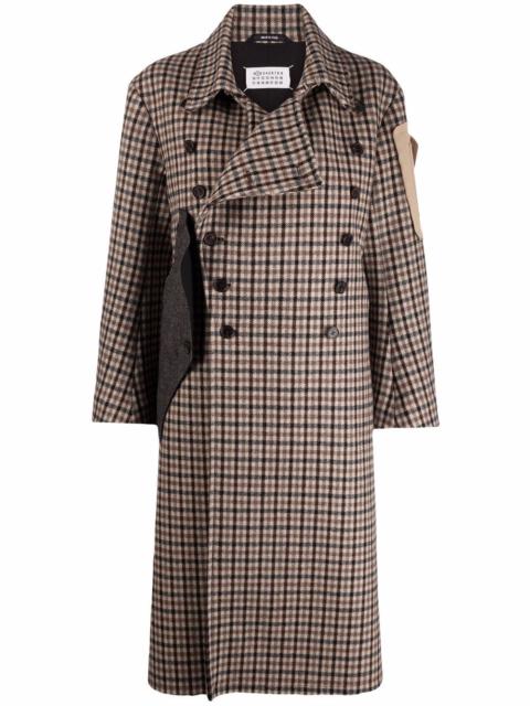 Maison Margiela check-print wool coat