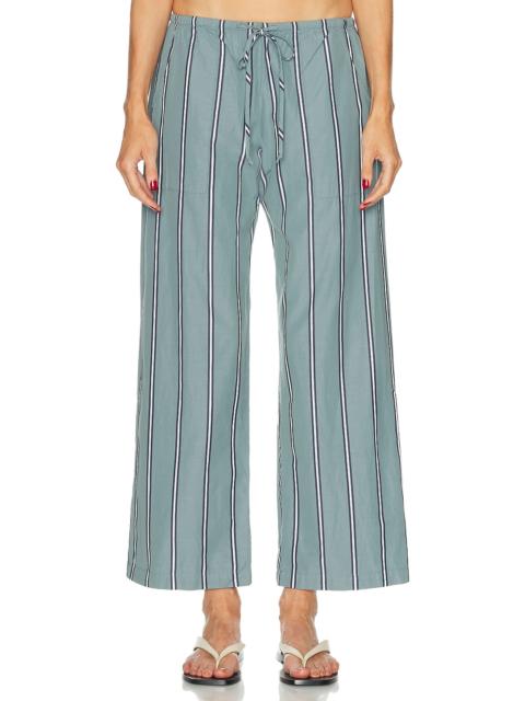 DONNI. The Pop Striped Drawstring Pant