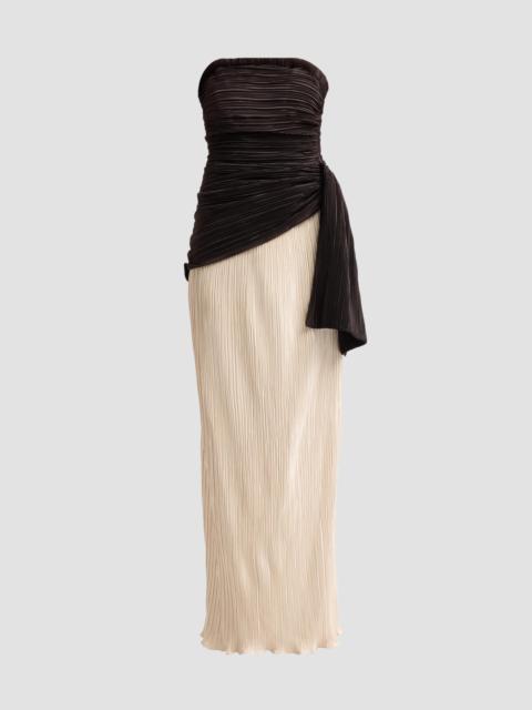 SIMKHAI Women's Laia Colorblocked Bustier Maxi Dress - Black Multi