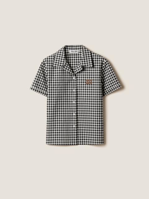 Miu Miu Gingham check shirt