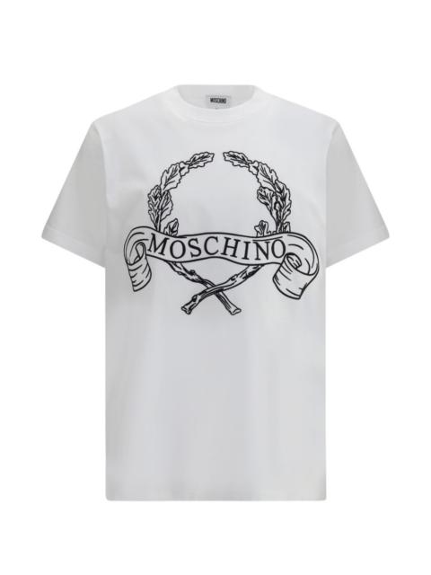 Moschino Laurel logo-embroidered T-shirt
