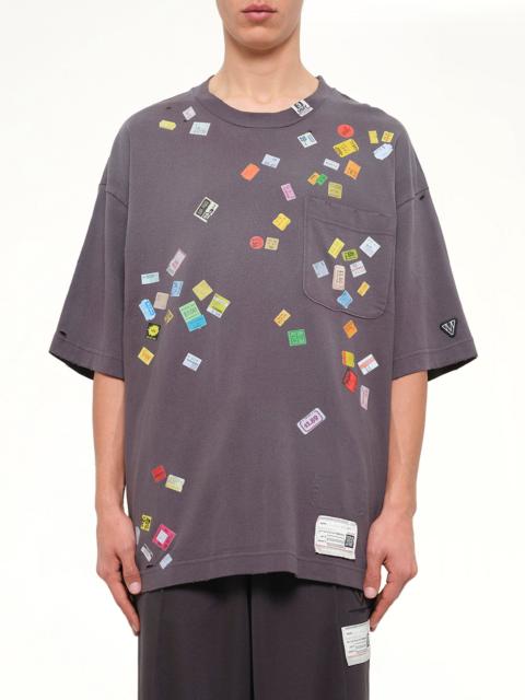 Maison MIHARAYASUHIRO Price Sticker T-Shirt in Black
