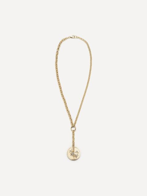 FOUNDRAE 18ct Gold Blossoms-Resilience Heavy Mixed Belcher Extension Chain Pendant Necklace