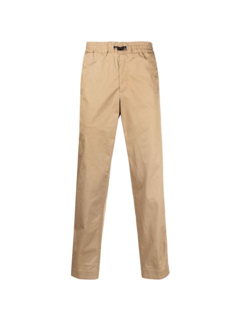 mid-rise cotton trousers