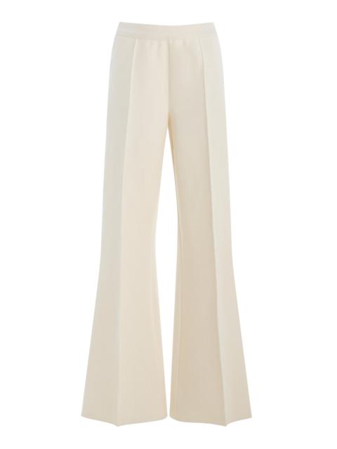 HIGH SPORT Willa Cotton-Blend Flared Pants ivory
