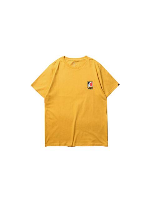 Vans Vans Classic Logo Printing Short Sleeve Couple Style Yellow VN0A4P4G50X
