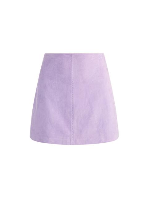 Alice + Olivia RILEY SUEDE MINI SKIRT