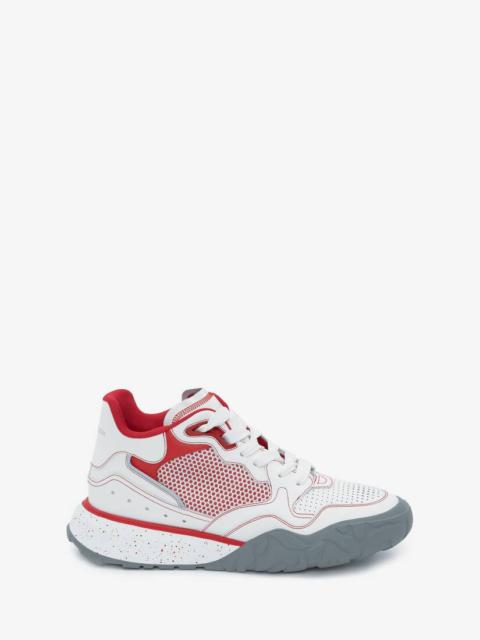 Court Trainer in White/red