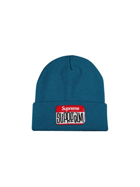 Supreme Gonz Nametag Beanie 'Teal'