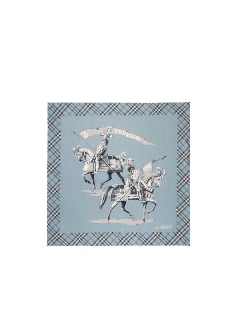 Burberry Archive Knight Silk Scarf