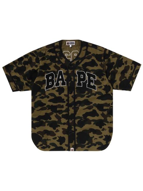 A BATHING APE® BAPE 1st Camo Baseball Shirt 'Green'