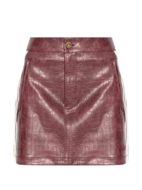 adidas pleather mini skirt