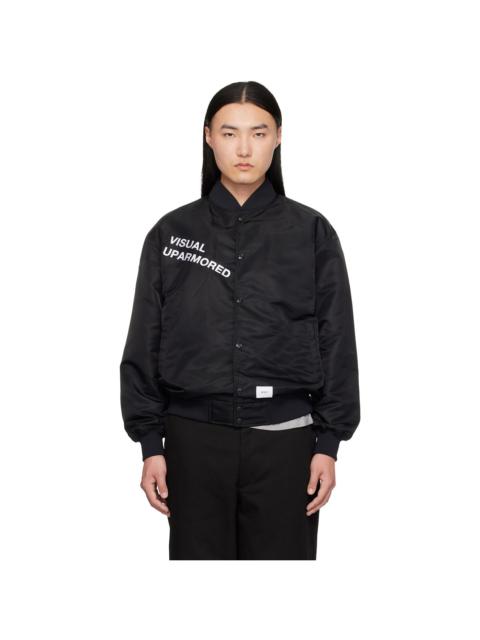 WTAPS Black 'Team' Varsity Jacket
