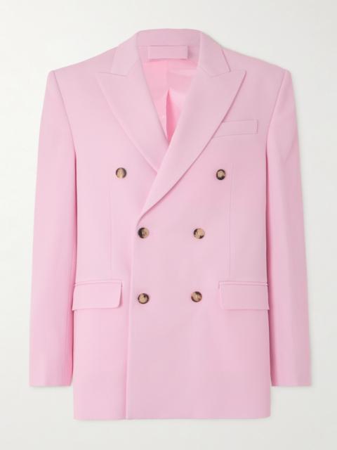WARDROBE.NYC Oversized Double-breasted Grain De Poudre Wool Blazer