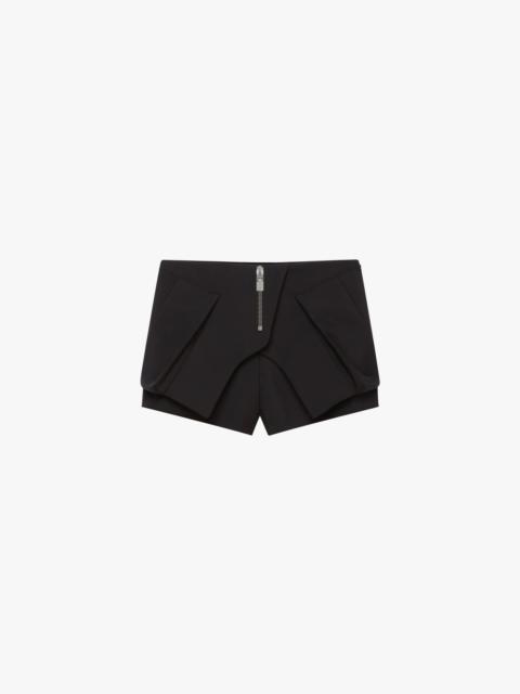 Givenchy SHORTS IN WOOL AND MOHAIR WITH ZIP