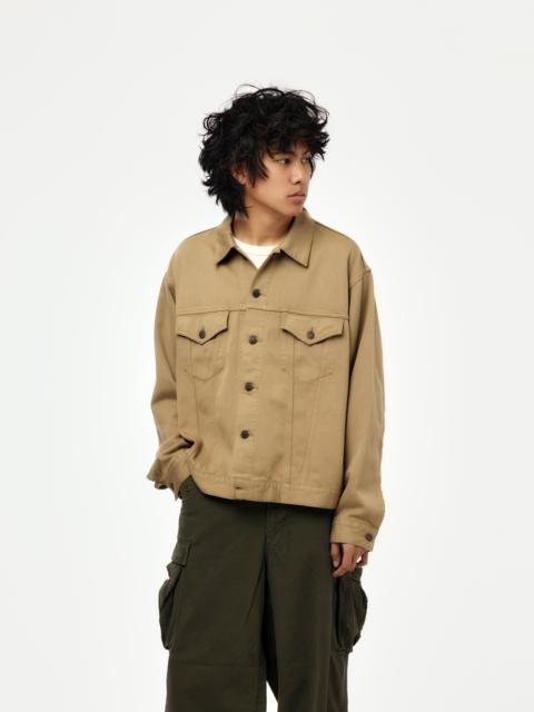 A.PRESSE WASHED SILK COTTON PIQUE 3RD TYPE JACKET (BEIGE) (SIS)