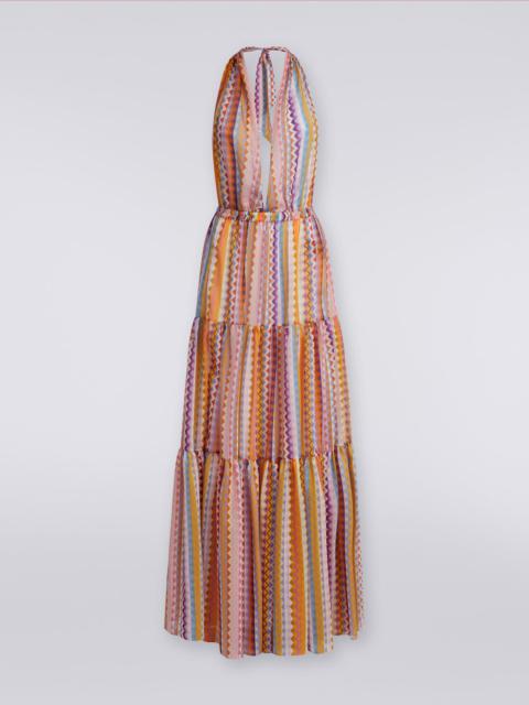 Missoni Long printed cotton and silk cover-up dress