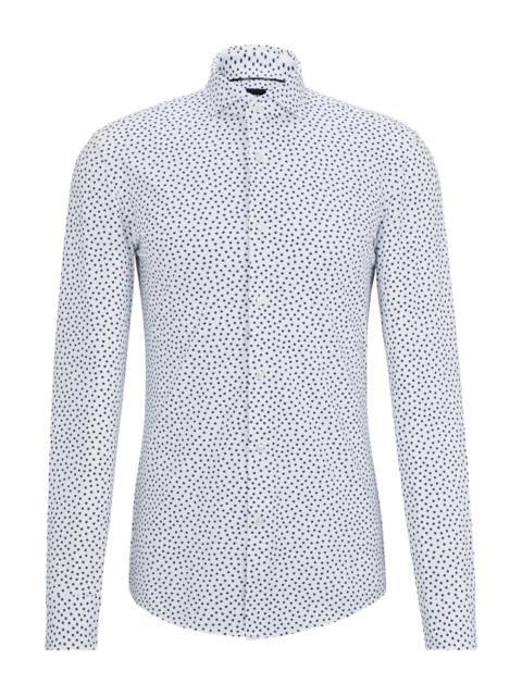 BOSS SLIM-FIT SHIRT IN PRINTED PERFORMANCE-STRETCH FABRIC