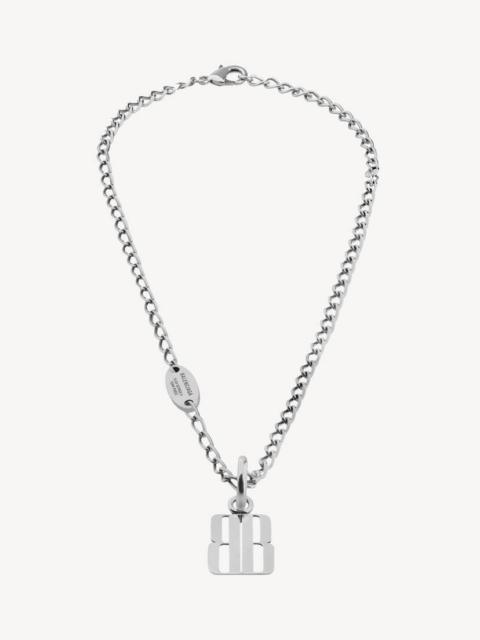 BALENCIAGA 나노 얇은 목걸이 실버