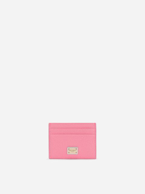 Dolce & Gabbana Dauphine calfskin card holder with branded tag