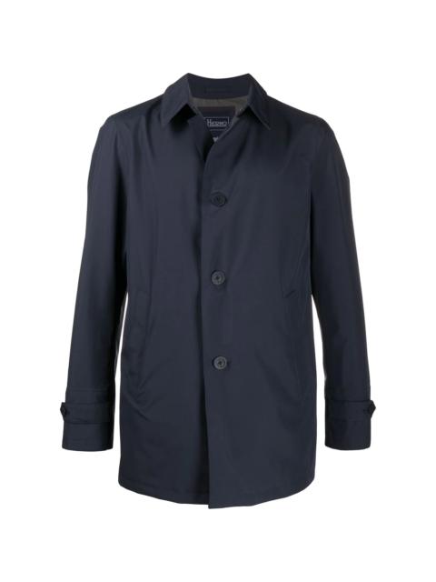 Herno point-collar button-through coat