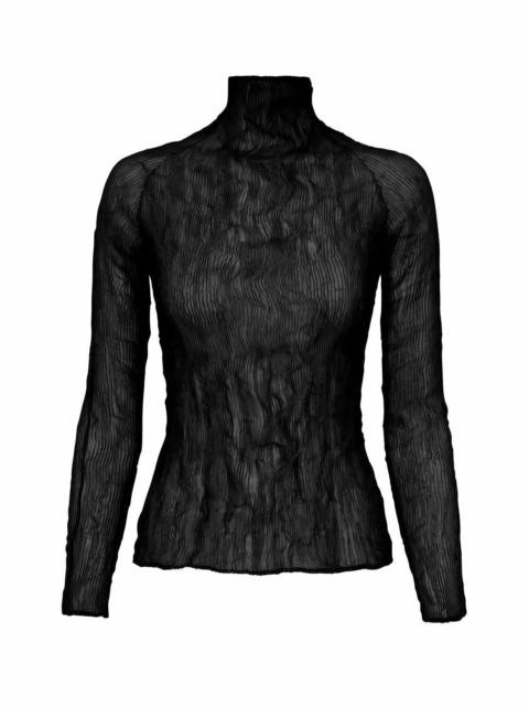 ISSEY MIYAKE CHIFFON TWIST BK/WT-48