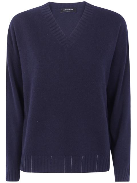 FABIANA FILIPPI Sweater V Neck "Mad216f015.M281 5146 Night Blue"