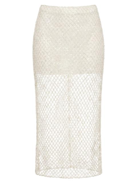 TWP Sylkie Midi Skirt - Ivory